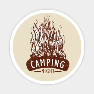 camping night Magnet